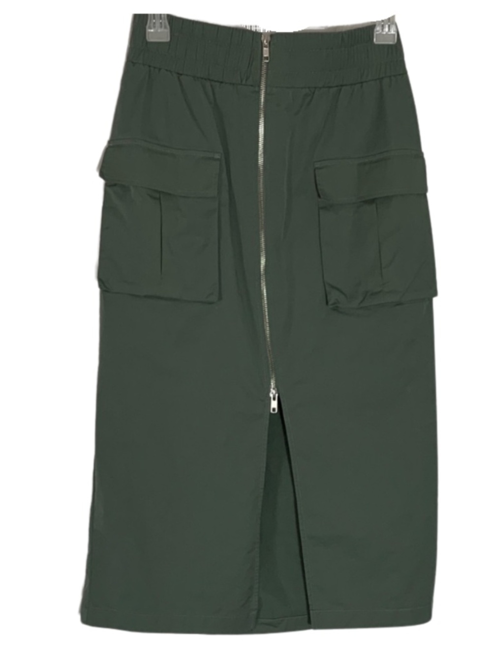 Abercrombie & Fitch Olive Cargo Edgy Preppy Midi Skirt Women's XS Utility Street
